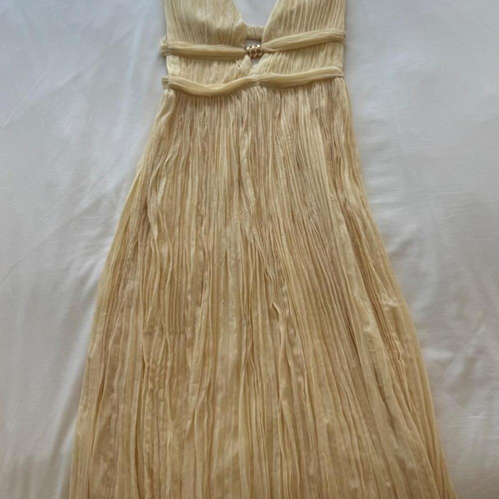 Bash tanian dress in yellow